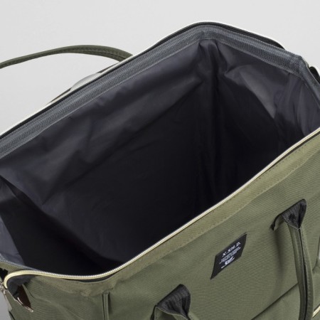 Bag-rug 2 in 1 on wheels 18 ", lightning department, external pocket, green color-4
