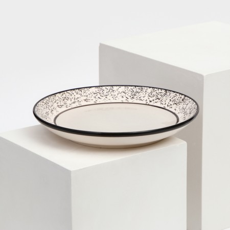 Plate "Persia", ceramics, gray, 19 cm, 1 variety, Iran-1