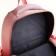 School backpack from textiles on lightning, 7 pockets, pink color