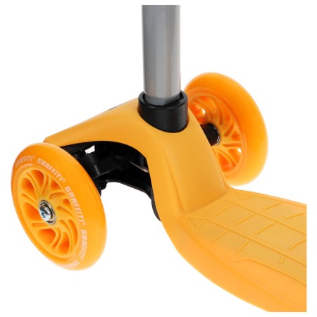 Graffiti Baby Scooter, Light wheels PU 120/70 mm, ABEC 7, Orange color-3