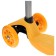 Graffiti Baby Scooter, Light wheels PU 120/70 mm, ABEC 7, Orange color