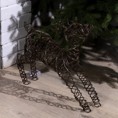 LED figure "Olenenok" 37 × 44 × 14 cm, metal, batteries AAAX3 (not complete), glow warm white-3