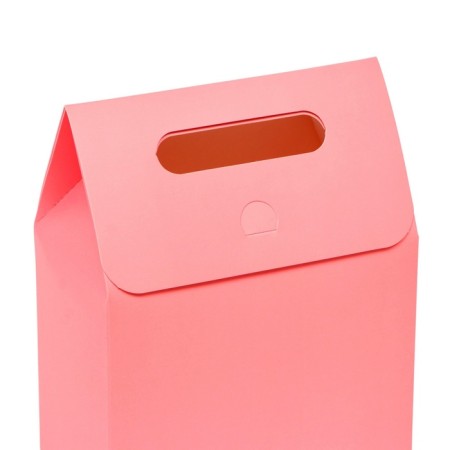 Box-pack with handle, pink, 27 x 16 x 9 cm-3