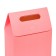 Box-pack with handle, pink, 27 x 16 x 9 cm
