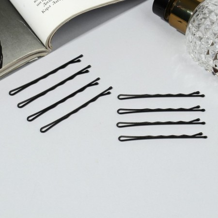 Invisibility for hair "Classic" (set of 20 pcs) relief, 6 cm, black-1