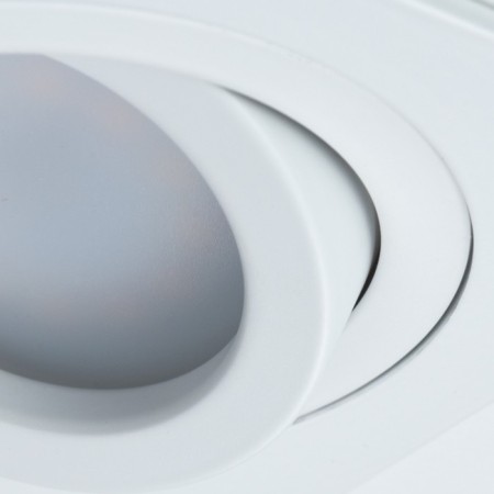 Pointed-built Lamp Tarf A2168PL-1wh, GU10, 50 W, 9.2x9.2x2.2 cm, white.-2
