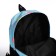 A backpack with a zipper, 3 outer pockets, blue color