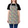 Apron kitchen with a photo print "Flowers on Easter eggs", adjustable, size OS