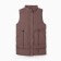 Warmed female vest, brown color, size 44