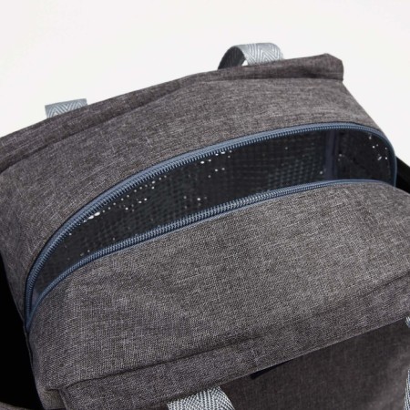 Thermosuma with a zipper 8.7 l, 2 external pockets, color gray color-2