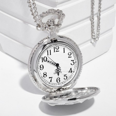Pocket watches "USSR", quartz, chain L-40 cm, D-4.5 cm-1