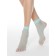 Women's socks in a small net Contte Elegant Rette Socks-Medium, size 23-25, color Turquoise