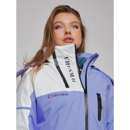 Ski jacket female, size 48, lilac color-5