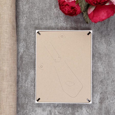 Photo frame plastic L-3 15x21 cm, white-4