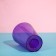 Pot for orchids, 1.2 l, 12.5 × 16.6 cm, plastic, transparent purple