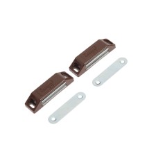 Magnet furniture tundra M002BR, 60x13 mm, medium, brown, 2 pcs.