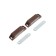 Magnet furniture tundra M002BR, 60x13 mm, medium, brown, 2 pcs.