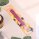 Set of candles in the cake, 6 pieces "Happy", 17 cm, pink with metallic