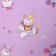 Diaper Kroshka I "beasts" b. Lilac, 90*120 cm, 100 cotton, flannel