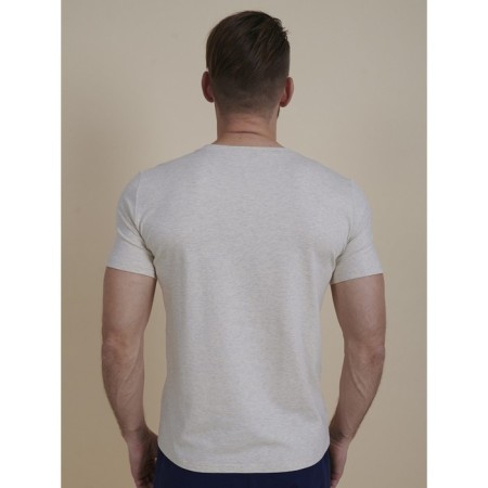 Male T -shirt, size m, beige color-2