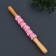 Massage "Skating", universal, 37.5 × 4 cm, wooden, 11 wheels, pink color