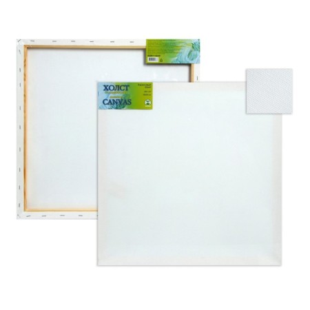 Canvas on the subframe, cotton 100%, 50 x 50 x 1.8 cm, acrylic soil, fine -grained, 280 g/m²-4