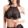 Erotic Bralett Karen, with open breasts, black color, size 50-52