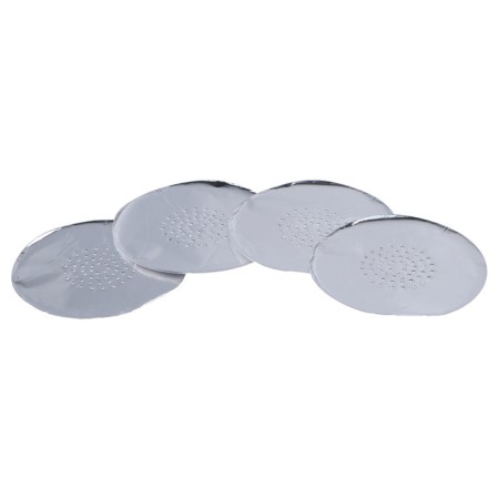 Foil is round, a set of 50 sheets with holes, D-12 cm, 3 packages-2