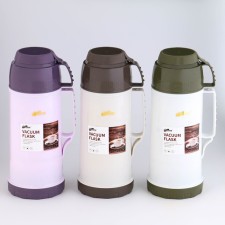 Thermos 1.8 l, with a glass flask, retains heat 12 hours, with a mug, mix