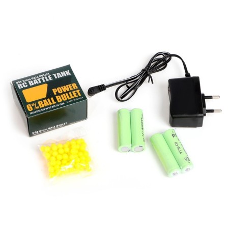 The radio -controlled “winner” tank shoots BB bullets, works from the battery, the color is gray-4