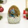 Piggy bank "Dragon in an egg with coins" Blue, 9x9x10.5cm