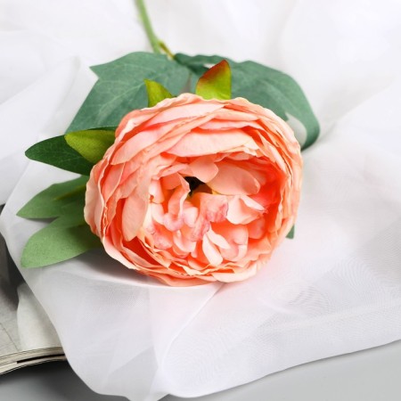 Artificial flowers "Peony Pijon" d-8 cm 45 cm, pink-1