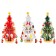 New Year's souvenir "Christmas tree on the stand", with a silver contour and star, Mix color