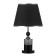 Blacksmane table lamp "Jasmine" E27 40W Black-Chromovy 28x28x45.5 cm