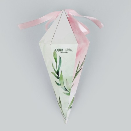 Carriage - hexagon for flowers "For you!", White 15 x 35 x 15 cm-5