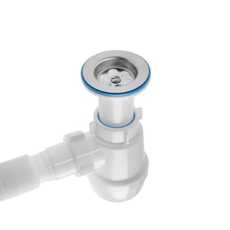 Siphon for sipi "Ani Plast" Varangian VA0515, 1 1/2 "x 40 mm, with corrugation 40 x 40/50 mm-1