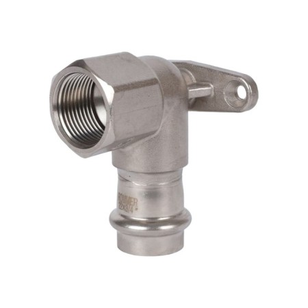 Wall-wall square Rommer RSS-0011-002234, VPR-BR, D = 22 mm x 3/4 ", with fastening, press