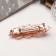 Halfish hair clip "Margaret" leaflet, 9 cm, gold