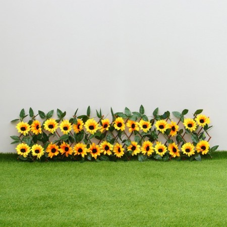 Decorative fence, 110 × 40 cm, “sunflowers”, Greengo