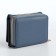 Women's wallet on the button, blue color