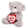 Soft toy "Bear charm with heart", 23 cm