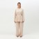 Women's costume (tunic, trousers) minku: casual collection beige color, size 54