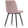 Stol on a metal frame Baoine used metal/velor, black/pink 50x55x83 cm
