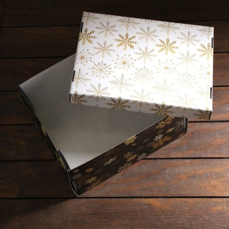 Folding box "Snowfall", 31.2 x 25.6 x 16.1 cm-1