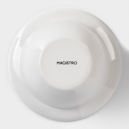 Porcelain salad Magistro "Blanche", 420 ml, d = 15.3 cm, white color-3