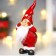 Souvenir Polystone "Grandfather Frost in a cap with a heart and a long beard" 16.8x7.8x5.5 cm