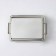 A stainless steel baking sheet is 15.5 × 11.5 × 3.5 cm, with handles, chrome color