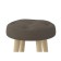 Bange-Taburetka "Oreo", 390 × 390 × 480 mm, velor, nut color