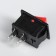 Keyboard switch without backlighting, red
