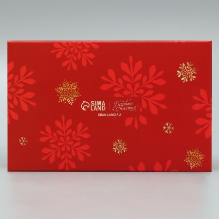 Folding box with bilateral application of “magic moments”, 16 x 10 x 10 cm, New Year-4